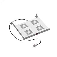 19дюйм Вентиляторный модуль, 4 вент. с термостатом | код R519VSIT4FT | DKC