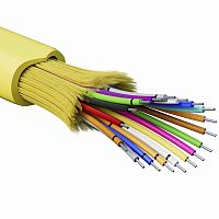 Кабель волоконно-оптический, распределительный, арамидные упрочняющие нити, для внутренней прокладки, нг(А)-HF, 18 ОВ, категорияOS2 | код RNDT9C18YL01-E | DKC