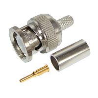 Разъем штекер BNC RG-6 обжим REXANT | код 05-3003 | REXANT