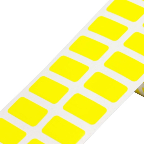 Этикетка в рулоне для ТТ печати, 16,5х5мм, из полиэстера, желтый глянцевый, 2шт./ряд, 5тыс.шт./упак. | код TAP165YGR | DKC