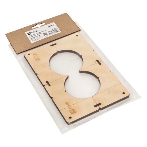 Шаблон для подрозетников c 2 отв, диам, 72 мм Expert | код sh-d72-2 | EKF фото 3