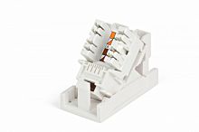 Розетка (вставка) 45x22 5 (аналог Mosaic) с наклонным модулем RJ-45 категории 6, Hyperline SIP2K-C6-M45-22.5 | код 35211 | Hyperline