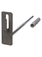 Держатель фасадный для прута ?8-10 мм длина 200 мм с дюбелем, стальной крюк TDM | код SQ2402-3153 | TDM