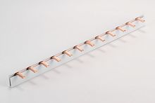 Шинка гребенчатая P-1L-1000/16, тип штырь, 1P-54Mod., 16mm?, 80A, 230/415V, 1000mm | код KP15416 | KASEEY