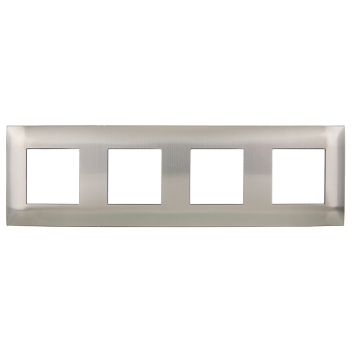 SKANDY Рамка 4-мест. SK-F34N металл никель IEK | код SK-M42-M-K50 | IEK фото 4