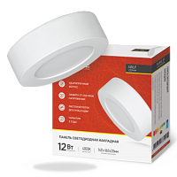 Панель светодиодная накладная круглая NRLP 12Вт 230В 4000К 840лм 160мм белая IP40 IN HOME | код 4690612038490 | IN HOME