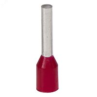 Наконечник-гильза с изолированным фланцем для жилы сечением 1кв.мм, длина контактной части 10мм, красный (НШВИ 1-10) | код IF1-10RD | DKC