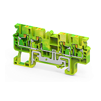 Клемма заземляющая push-in OptiClip CPG-2,5-QUATTRO-PE-I-(0,2-2,5)-PEN | код 331858 | КЭАЗ