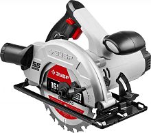 Циркулярная пила (дисковая) Зубр ПД-55 1300Вт (ручная) D диска.:165мм | код 1395408 | ЗУБР