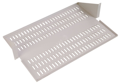 Полка для стойки перфорированная консольная 2U с центральным креплением 400 мм | код МС-40.2 | ЦМО