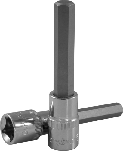 121214 Насадка торцевая 1/2DR с вставкой-битой шестигранной, Н14, 100 мм | код 121214 | Ombra