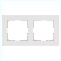 Рамка 2-м G-Flex бел. глянцевый Jasmart G1102W