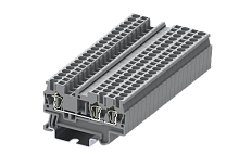 TC2.5-3-GY Клемма TC 1-2 проходная пружин., сеч.2.5мм2, сер., шт | код TC2.5-3-GY| SUPU