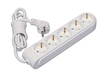 Удлинитель 5х5м с заземл. 16А IP20 ПВС 3х1.5 защ. шторки Makel N5210064