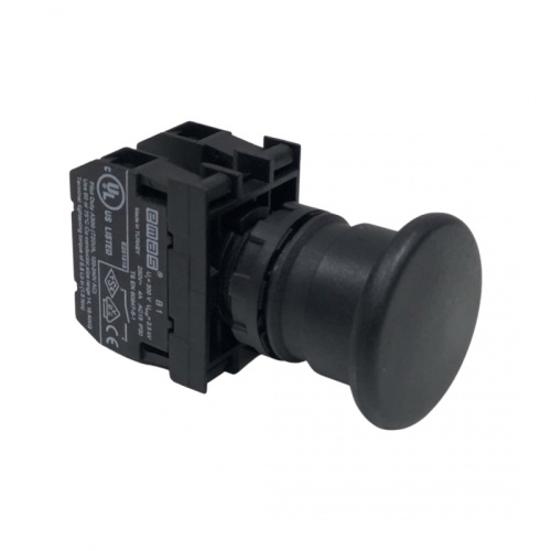 Кнопка Грибок черная B102MH | код B102MH | EMAS