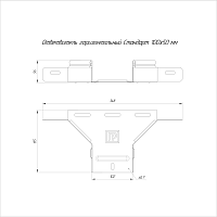 Ответвитель горизонтальный Стандарт 100х50 | код PR16.8293 | Промрукав