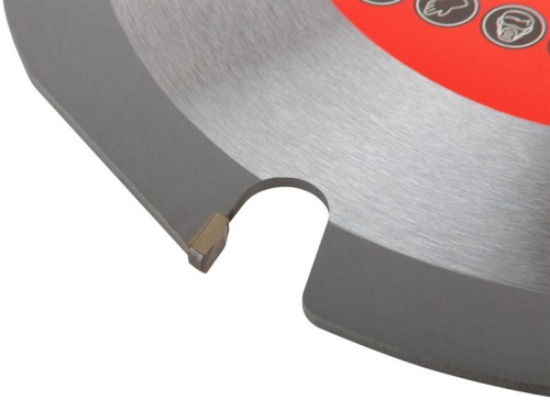 Диск пильный по дереву, посадочный диаметр 22.2 мм, 6 зубьев с карбидными вставками, 230 мм | код 37628 | FIT фото 5