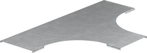 Крышка разветвителя лестничного LESTA Т-образного основание 400мм R300 HDZ | код CRT04D-4-400-10-HDZ | IEK
