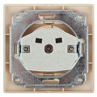 Розетка Intro Plano 1-202-02 с заземлением 2P+E Schuko, 16А-250В, IP20, СУ, слоновая кость | код Б0053876 | ЭРА