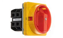 Переключатель BS 40 10 LK, аварийный, 3P, 40A, тип 0-1, 18.5kW(400VAC по АС-23), на дверь, красная блокируемая в 0 рукоятка, фронт IP40 | код EAC600991 | Rade Koncar