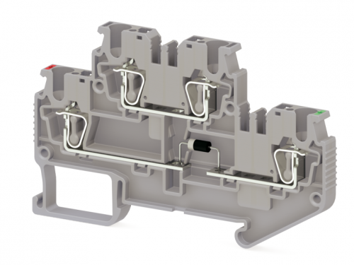 311 389, Пружинная клемма серии SRD 2,5-2FD-R (Серый) | код 0.0.0.3.11389 | KLEMSAN 311 389, Пружинная клемма серии SRD 2,5-2FD-R (Серый) | код 0.0.0.3.11389 | KLEMSAN