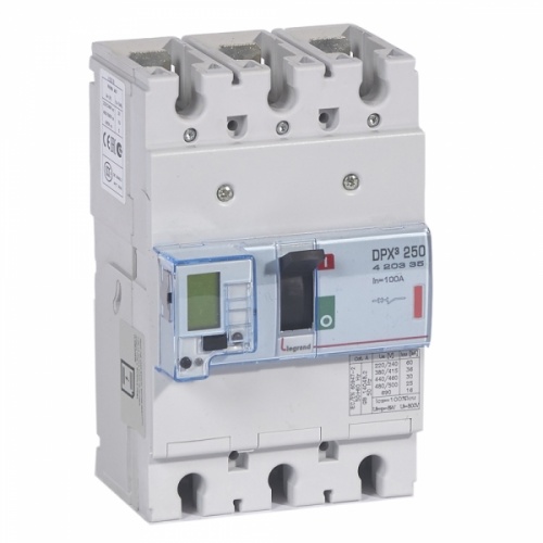 Автоматический выключатель DPX3 250 - эл. расцепитель - 36 кА - 400 В~ - 3П - 100 А | код. 420335 | Legrand 