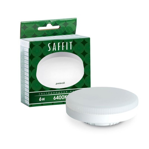Лампа светодиодная 6Вт 230В GX53 6400К SBGX5306 SAFFIT 55196 Лампа светодиодная 6Вт 230В GX53 6400К SBGX5306 SAFFIT 55196