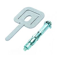 Комплекты для крепления ОКЛ с использованием дюбеля Молли М4х32 и хомута FR ПР-25 (100 шт) Промрукав | код PR08.5206 | ПРОМРУКАВ