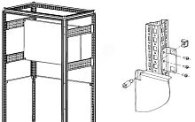 Панель монтажная секционная 500х400 для шкафов EMS ширина/глубина 500 и 600 мм | код EMS-SMP-500.400 | Elbox