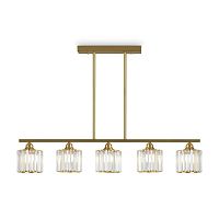 Люстра Ferrera 200Вт E27х5 IP20 Freya FR5474PL-05G