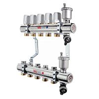 Коллекторная группа в сборе, 1"х3 вых. Евроконус 3/4" | код. VTc.594.EMNX.0603 | VALTEC