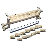 50-парный 110 настенный кросс LANMASTER, блоки и ножки в комплекте | код LAN-WS110-50FT | LANMASTER