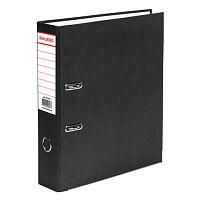 Папка-регистратор BRAUBERG ECO, 80 мм, черная, 221395 | код 221395 | BRAUBERG