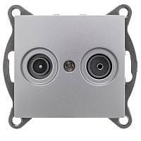 GUSI Bravo механизм розетки TV+ SAT, оконечной, скрытая установка. Цвет серебро. | код С10TS1-004 | GUSI ELECTRIC