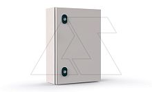 Щит моноблочный 1000x600x350мм (ВхШхГ) навесной с монтажной панелью, 1 глухая дверь, 2 замка, 2 пластины кабельного ввода, RAL7035, IP66 | код EC061035 | ETA