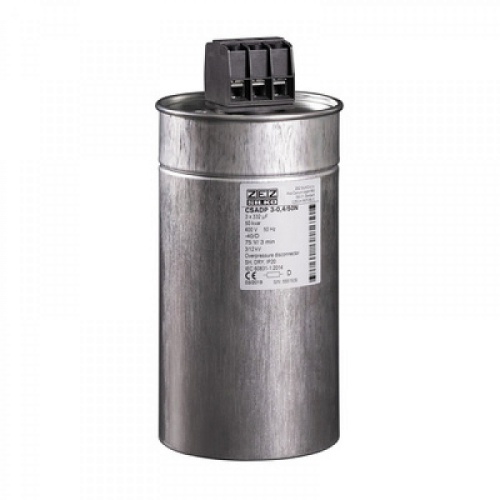 Конденсатор CSADG-0,48/16,7-HD, трехфазный, 16,7kVAr(480VAC), 14kVAr(440VAC), MKP заполненный газом, клеммник S=16mm?, тяжелый режим, IP20 | код Z069537 | ZEZ Silko Конденсатор CSADG-0,48/16,7-HD, трехфазный, 16,7kVAr(480VAC), 14kVAr(440VAC), MKP заполненный газом, клеммник S=16mm?, тяжелый режим, IP20 | код Z069537 | ZEZ Silko