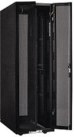 ITK Шкаф серверный 19" LINEA S 33U 800х1000мм передняя двухстворчатая перфорированная дверь, задняя перфорированная черный (комплект 3 коробки - часть 3 из 3) | код LS05-33U81-2PP-3 | IEK