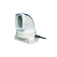 Держатель панели поворотный (90°) угловой (90°) ETR045 с фиксацией, ?130мм, RAL7035/RAL5020, m=1кг | код ETR045320 | ETA