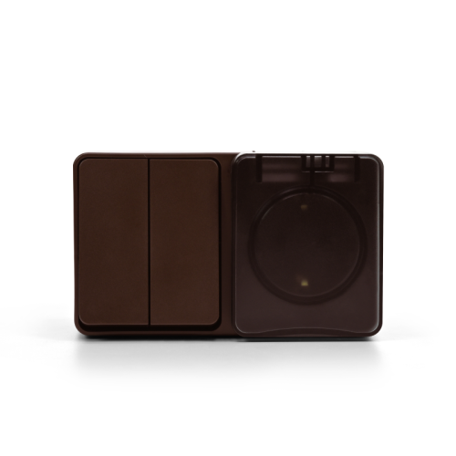 AtlasDesign PROFI IP54 О/У БЛОК: РОЗ. з/к со шт. 16А, ВЫКЛ.2-клав.10А, КОРИЧНЕВЫЙ | код ATN546074 | Systeme Electric фото 3 AtlasDesign PROFI IP54 О/У БЛОК: РОЗ. з/к со шт. 16А, ВЫКЛ.2-клав.10А, КОРИЧНЕВЫЙ | код ATN546074 | Systeme Electric фото 3