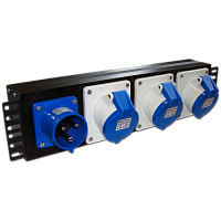 Блок розеток 19, 1-фазный без выключателя, 32A / 250V,1х3 IEC309, без шнура питания, разъем IEC309 | код TWT-PDU-32AI9-1P | TWT