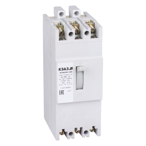 Выключатель автоматический АЕ2063М1-120-125А-5Iн-400AC-НР230AC/220DC-У3-КЭАЗ | код 366827 | КЭАЗ