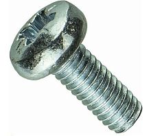 Винт DIN7985 М3х8 полукруглая голова класс прочности 4.8 покрытие цинк | код DIN7985-М3х8 | Крепдил