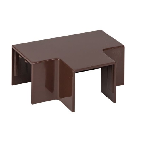 Угол T-образный (25х25) (4 шт) темное дерево-Plast | код tchd-25-25x4 | EKF фото 2