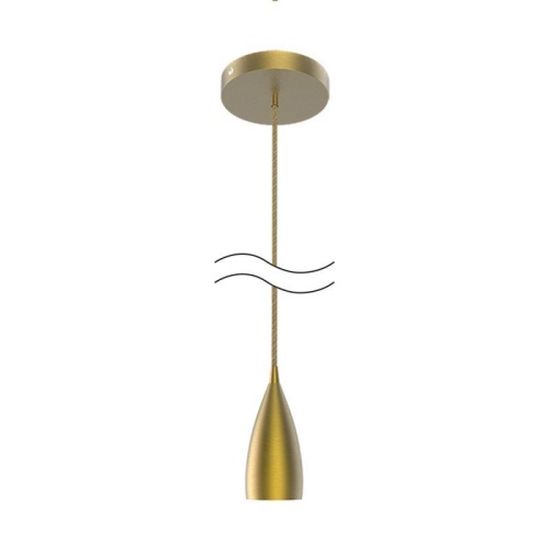 Светильник подвесной под лампу 1хE27 AC 220В Бронзовый IP20 1000х50х105мм Алюминий Decor Gauss | код PL032 | Gauss фото 2