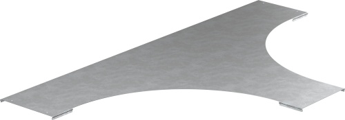 Крышка разветвителя лестничного LESTA Т-образного основание 600мм R600 HDZ | код CRT05D-4-600-10-HDZ | IEK
