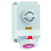 Розетка с блокировкой 63A 5p 400V 6h IP67 260x160 mm 16602 | код 16602 | Bals