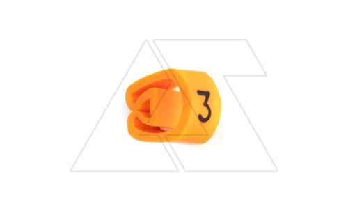 Маркер кольцевой RMS-02 59643-3, D кабеля 2,5-5mm, 1,5-4mm2, символ 3, PVC, оранжевый (упак. 1000шт.) | код 4377918 | Cembre Маркер кольцевой RMS-02 59643-3, D кабеля 2,5-5mm, 1,5-4mm2, символ 3, PVC, оранжевый (упак. 1000шт.) | код 4377918 | Cembre