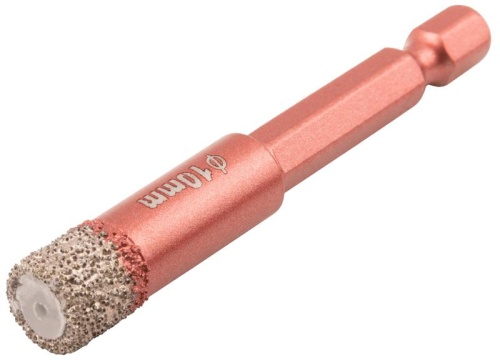 Коронка алмазная универсальная Special, шестигранный хвостовик 1/4'', 10X10x67 мм | код 70-851 | FIT