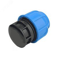 Заглушка компрессионная ПНД Дн 25 напорная | код 128-3897 | ПНД RUS