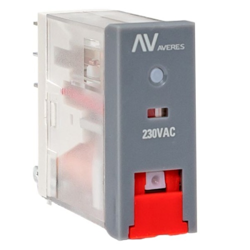 Реле промежуточное с кнопкой и мех. индикацией RPAt 22/2 8А 230В AC | код rpat-22-2-230AC | EKF фото 2